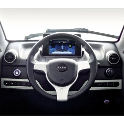 Voiture Électrique et Solaire BAKO BEE WAVE - Blanc